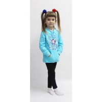 Комплект для дівчаток 1731-55-055-020 Бірюзовий Комплект для дівчаток 1731-55-055-020 Бірюзовий